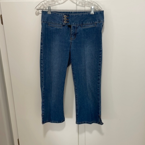 Contrast cropped jeans - Picture 1 of 1